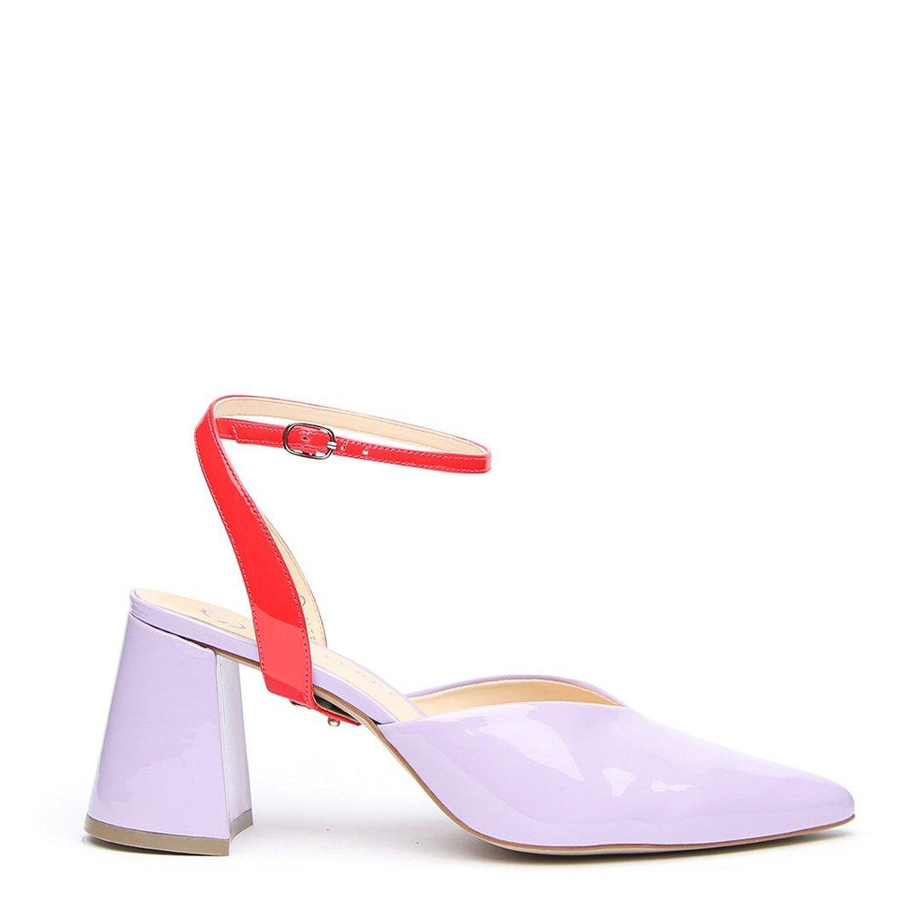 Alterre Customizable White V Mule + Marilyn Strap - White - 7