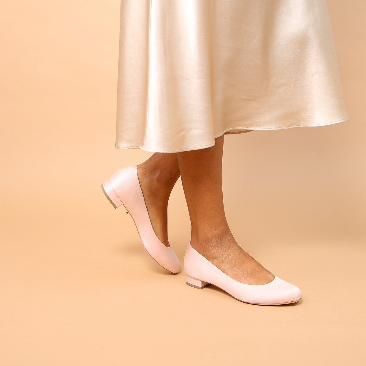 Alterre Rose Satin Ballet Flat | Ethical Luxury, Customizable Comfort & Sustainable Shoes That Give Back