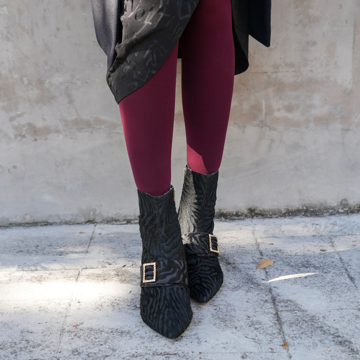 Hairy Zebra Boot + Grace Strap | Alterre Interchangeable Boots - Customizable 2-in-1 Shoes