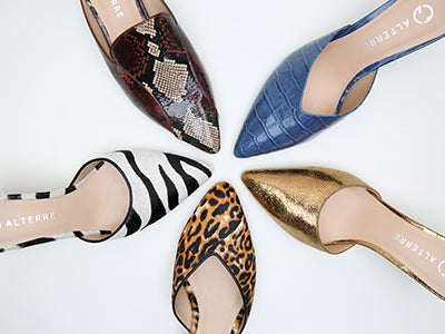 White V Mule + Marilyn Strap | Alterre Interchangeable Mules
