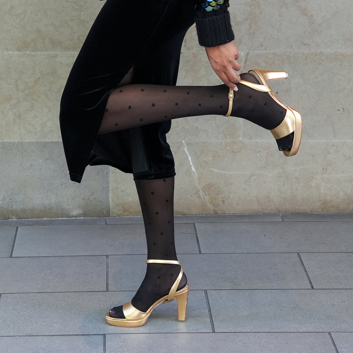 Alterre Gold Lo Platform + Marilyn Strap | Ethical Luxury, Customizable Comfort & Sustainable Shoes That Give Back
