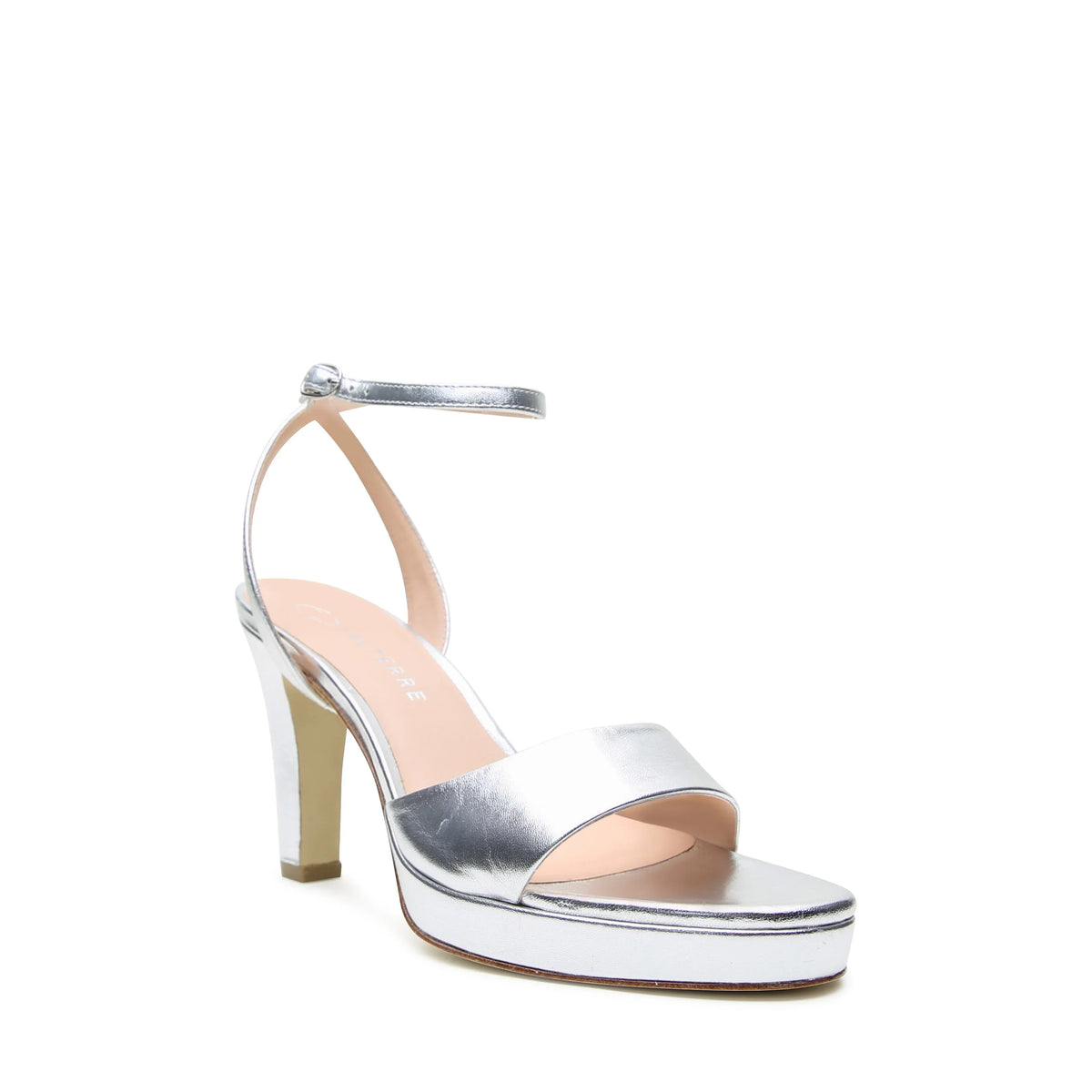 Silver Lo Platform + Marilyn Strap | Alterre Interchangeable Heels - Customizable 2-in-1 Shoes