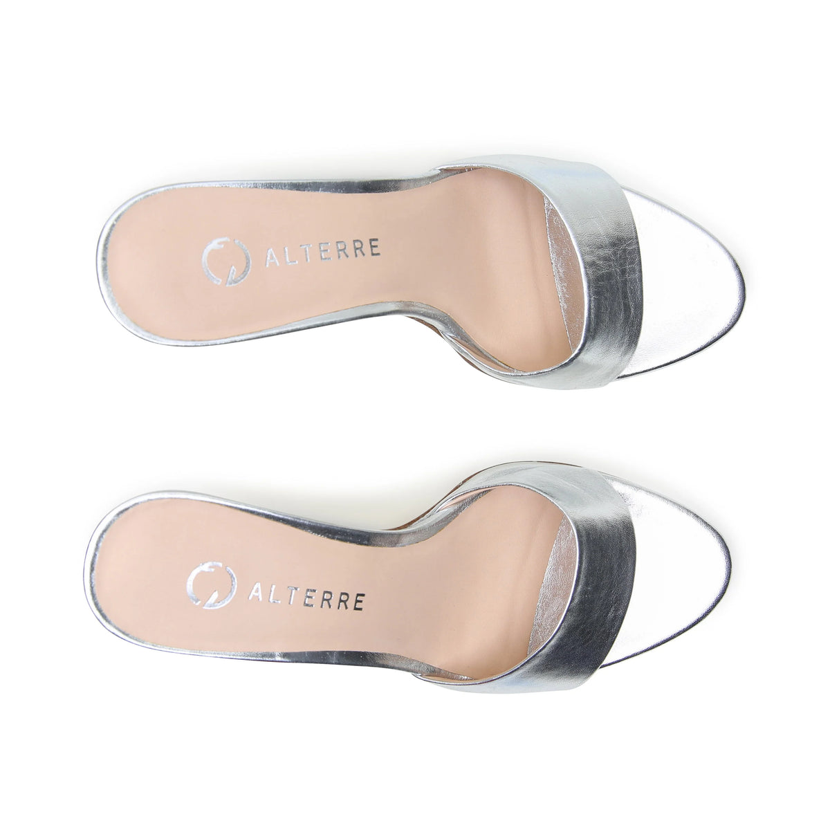 Silver Lo Platform | Alterre Sustainable Heels - Ethical, Interchangeable Footwear