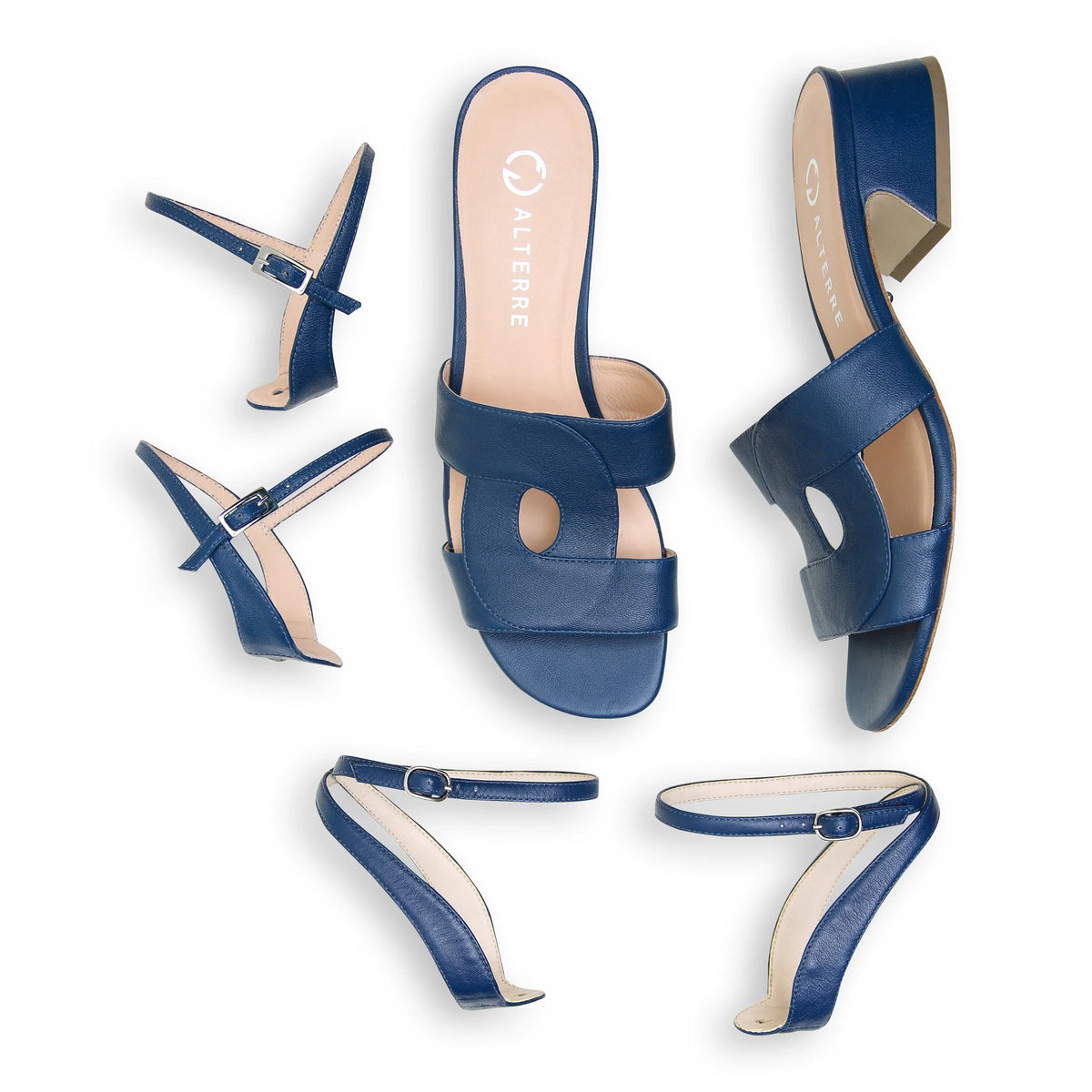 Shop Evening Sky Loop Sandal Starter Kit | Alterre Interchangeable Heels - Sustainable & Ethical Footwear