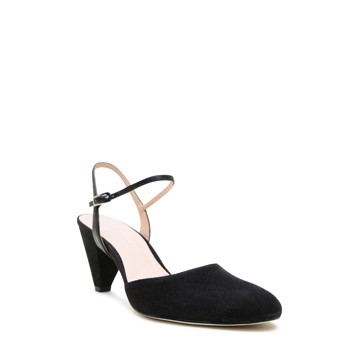 Discover Black Suede Mule + Black Amal Strap | Alterre Interchangeable Heels - Sustainable & Ethical Footwear