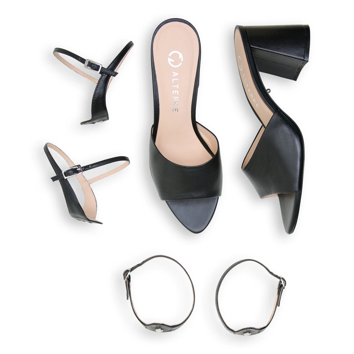 Shop Black Point Sandal Starter Kit | Alterre Interchangeable Heels - Sustainable & Ethical Footwear