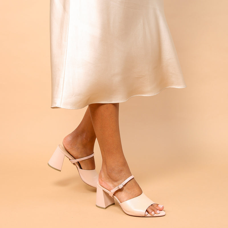 Shop Rose Pink Point Sandal + Rose Satin Twiggy Strap | Customizable, Comfortable & Sustainable Shoes That Give Back – Ethical Luxury by Alterre