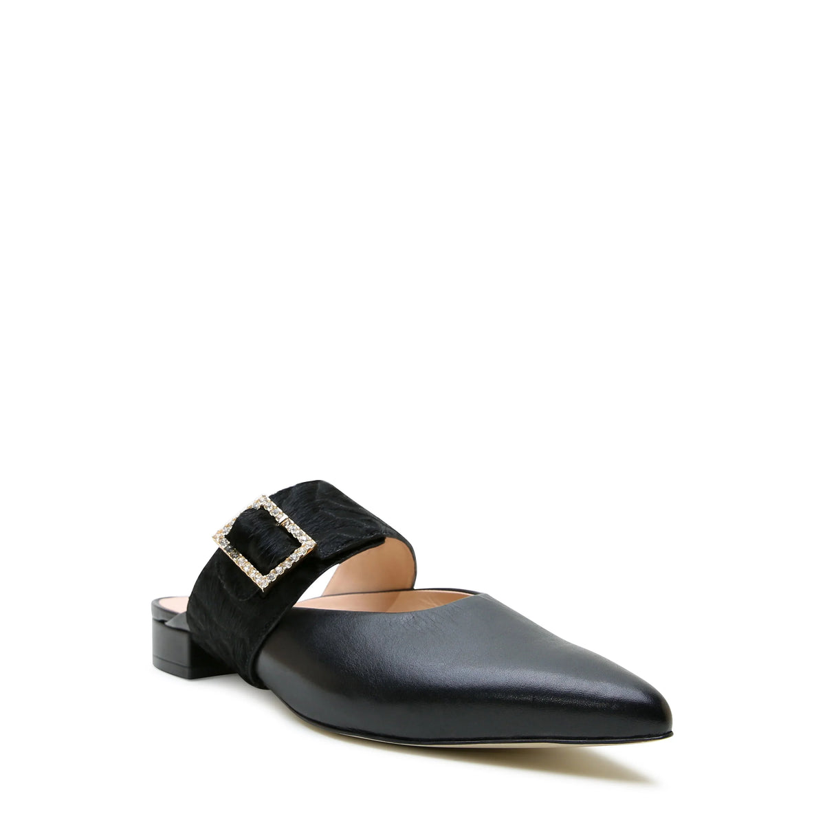 Black Point Slide + Hairy Zebra Grace Strap | Alterre Interchangeable Slides - Customizable 2-in-1 Shoes