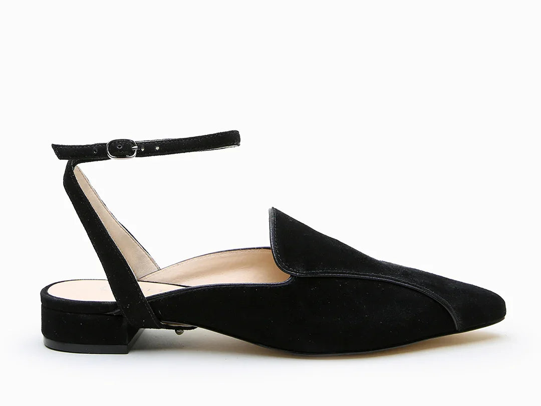 Kit de démarrage de mocassins pointus en daim noir 