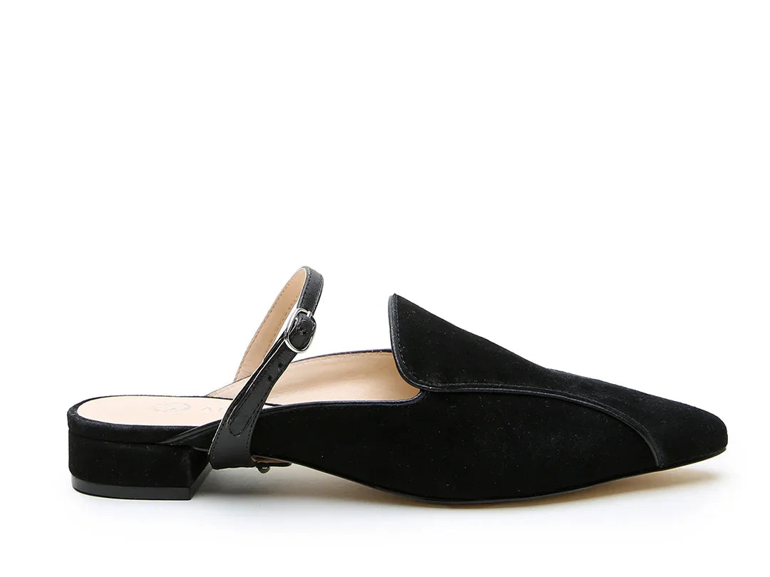 Kit de démarrage de mocassins pointus en daim noir 