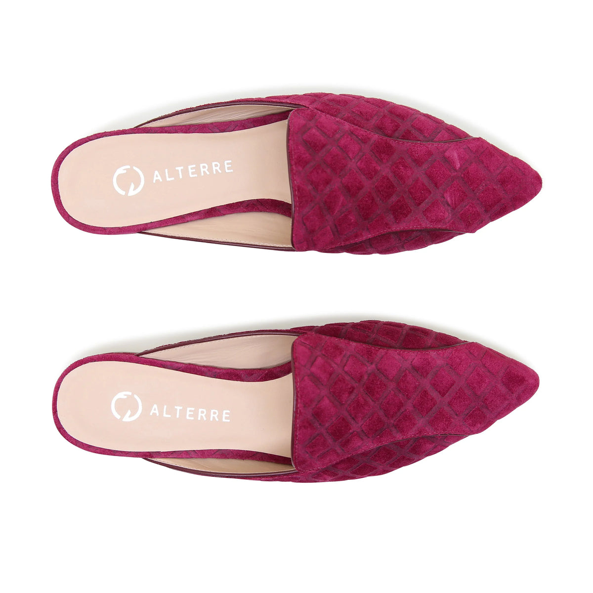 Shop Malbec Puff Pointed Loafer | Alterre Interchangeable Slides - Sustainable & Ethical Footwear