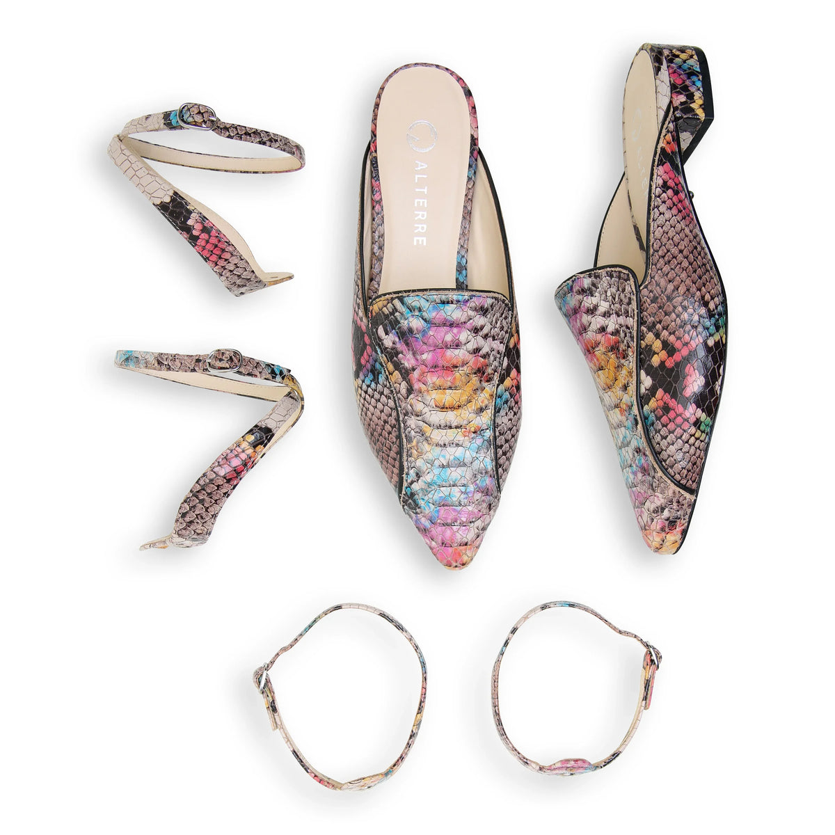 Shop Painted Snake Pointed Loafer Starter Kit | Alterre Interchangeable Loafers - Sustainable & Ethical Footwear
