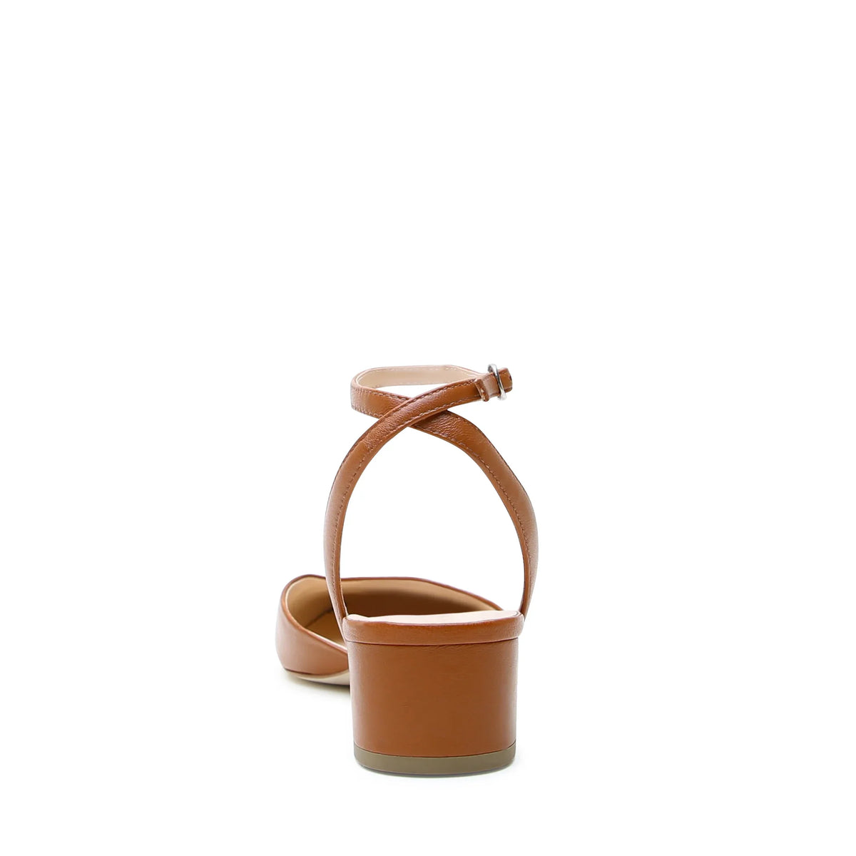 Alterre Cognac Slide paired with Marilyn Strap, a comfortable brown leather slide designed for workdays, happy hours, and versatile styling.