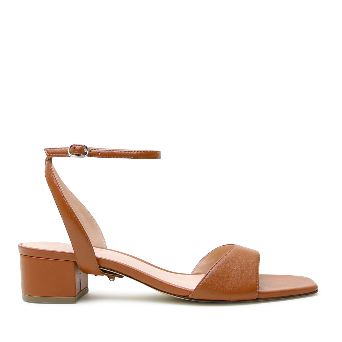 Marilyn in Cognac strap with elegant neutral tone and interchangeable design for easy outfit updates.