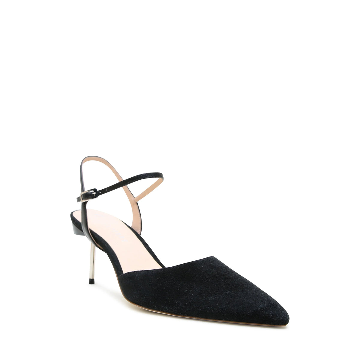Black Suede Stiletto + Black Amal Strap | Alterre Interchangeable Slides - Customizable 2-in-1 Shoes