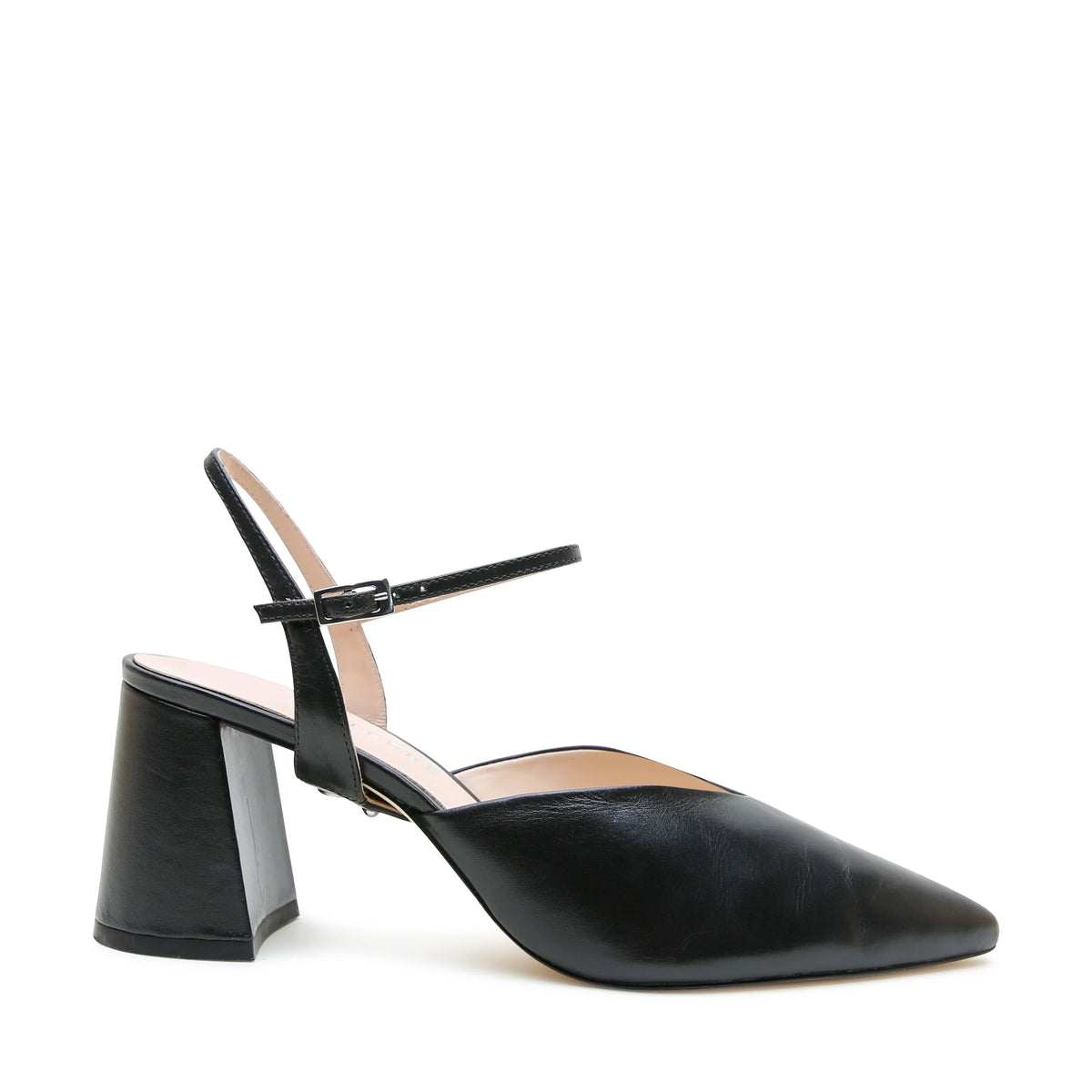Shop Black V Mule + Black Amal Strap | Alterre Interchangeable Heels - Sustainable & Ethical Footwear
