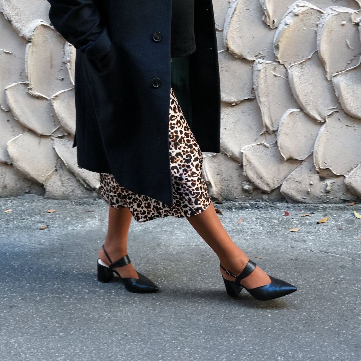 Alterre Black V Mule + Elsie Strap | Ethical Luxury, Customizable Comfort & Sustainable Shoes That Give Back