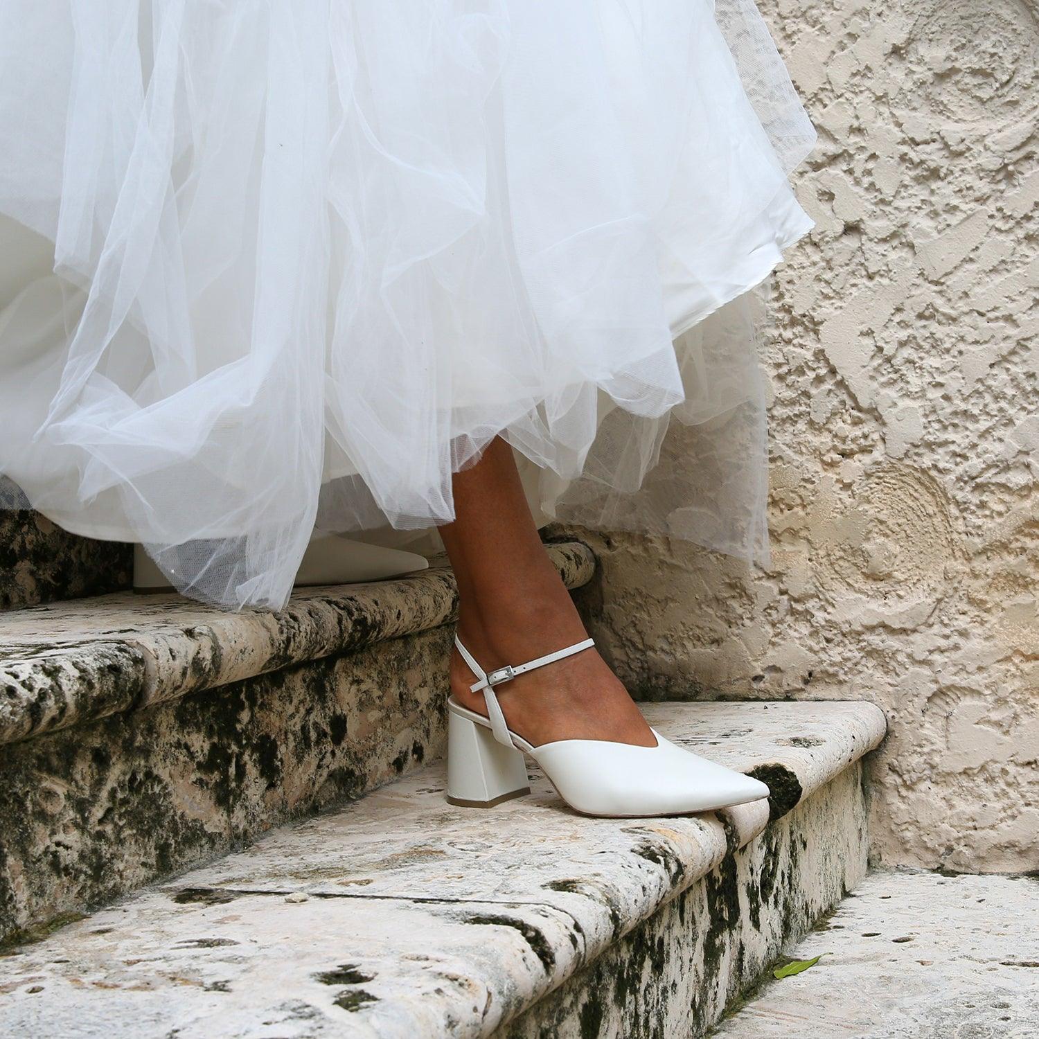 Alterre Women's Amal Customizable Bridal Platform - White