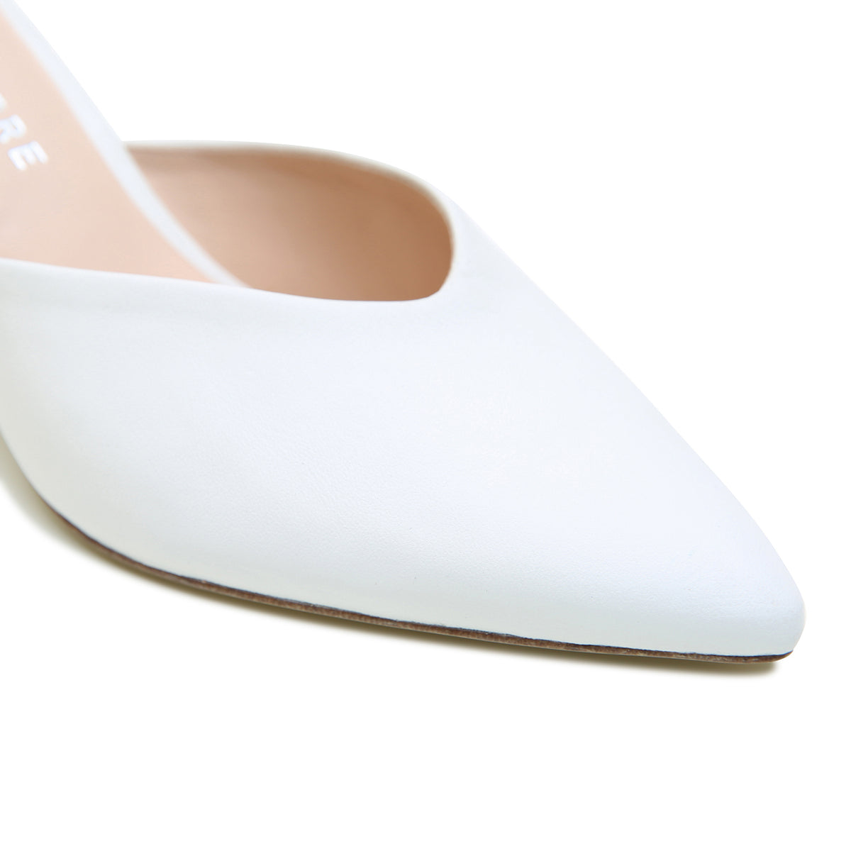 White V Mule + Marilyn Strap