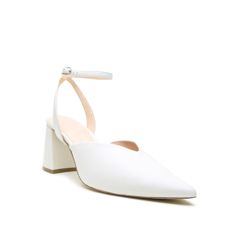 White V Mule + Marilyn Strap - Customized Mules | Alterre Make A Shoe - Sustainable Bridal Shoes & Ethical Footwear