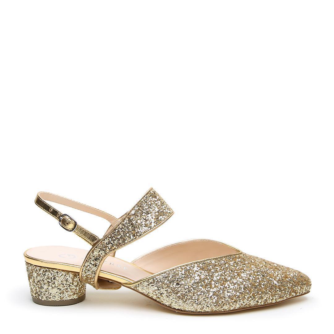 Gatsby Glitter V Slide + Elsie Strap