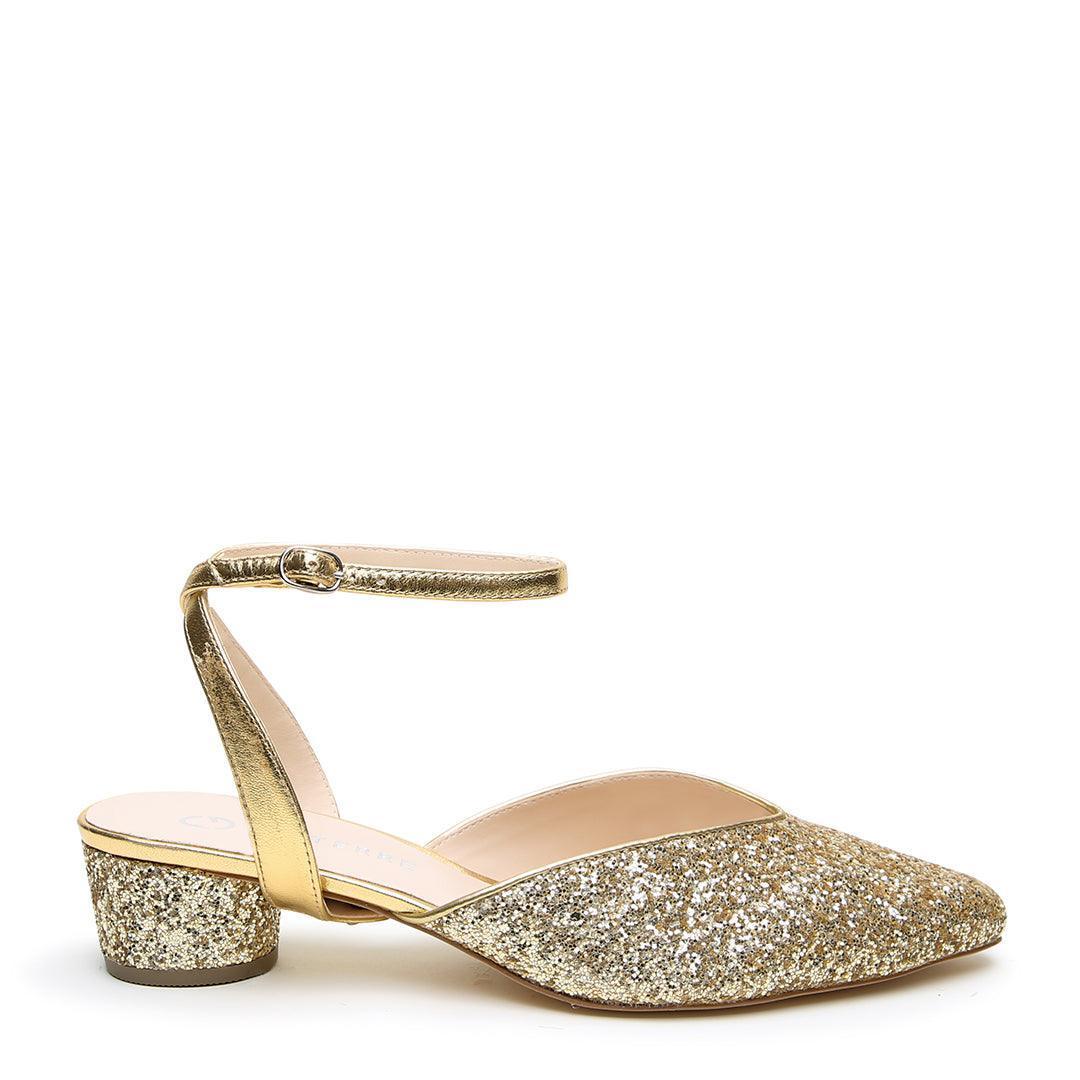 Gatsby Glitter V Slide + Marilyn Strap