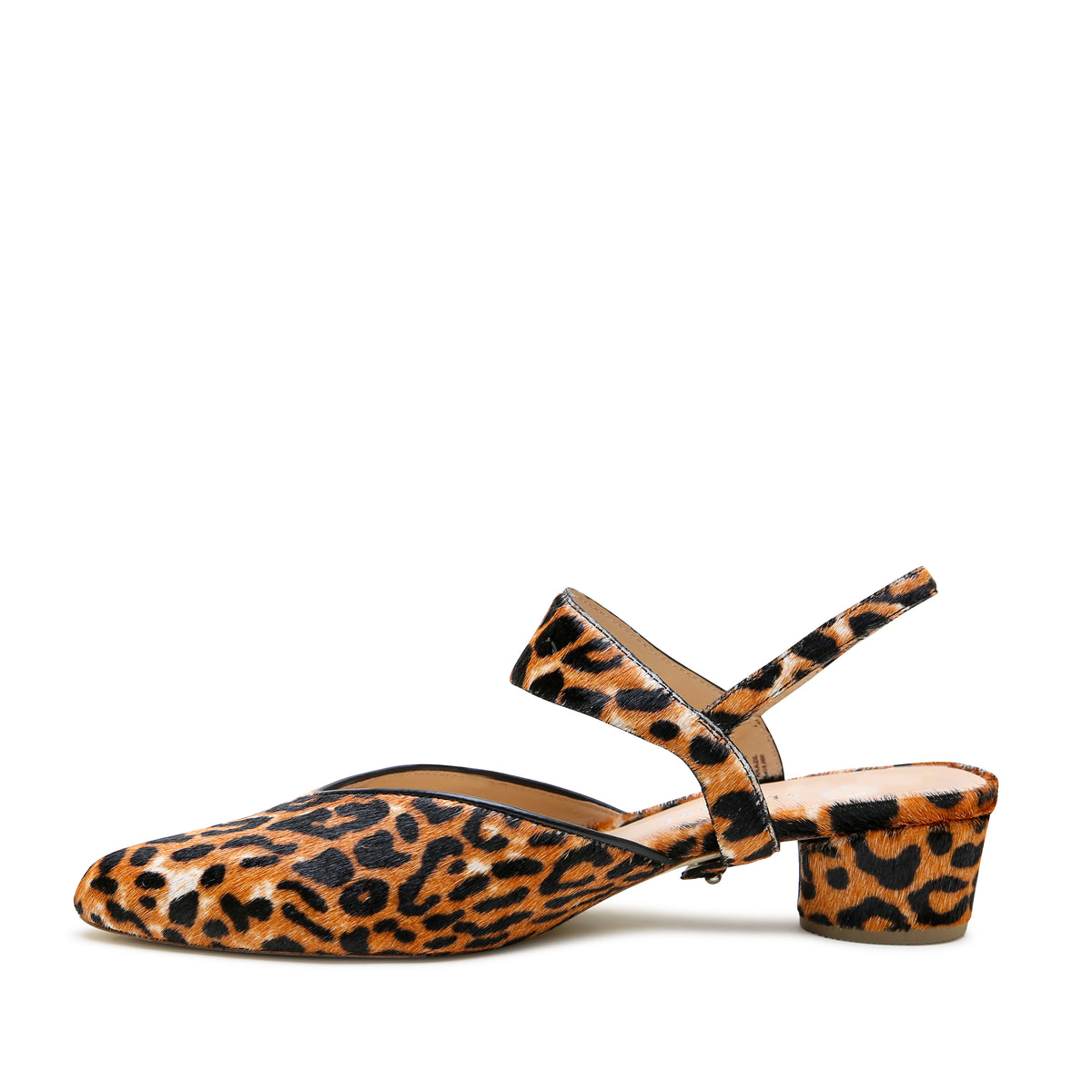 Alterre Jaguar V Slide + Elsie Strap with 1.5-inch recycled-plastic heel, calf leather lining, and elevated animal-print styling for versatile styling.