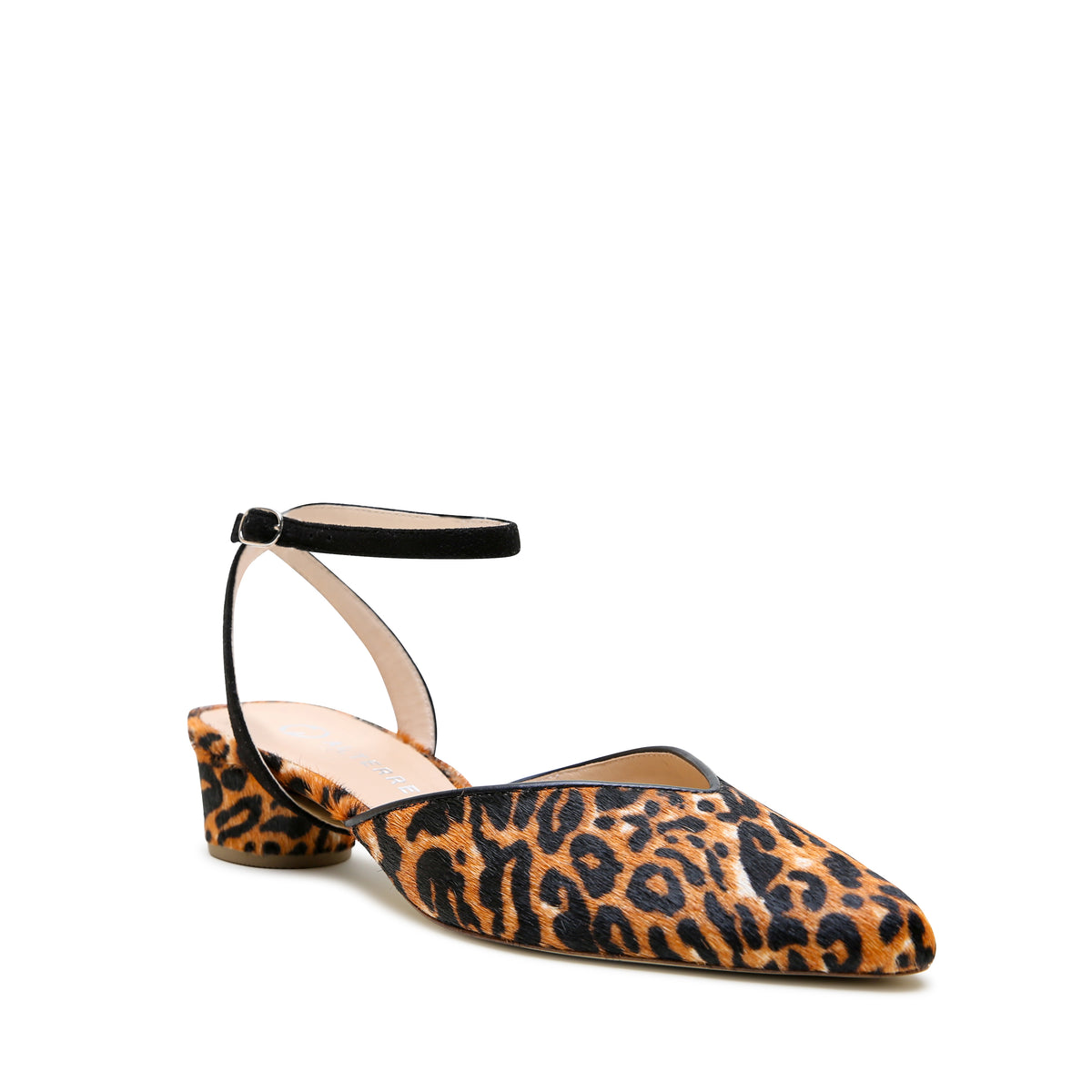 Alterre Jaguar V Slide + Black Suede Marilyn Strap with exotic alternative made with calf leather, 5-inch heel, and an interchangeable design.