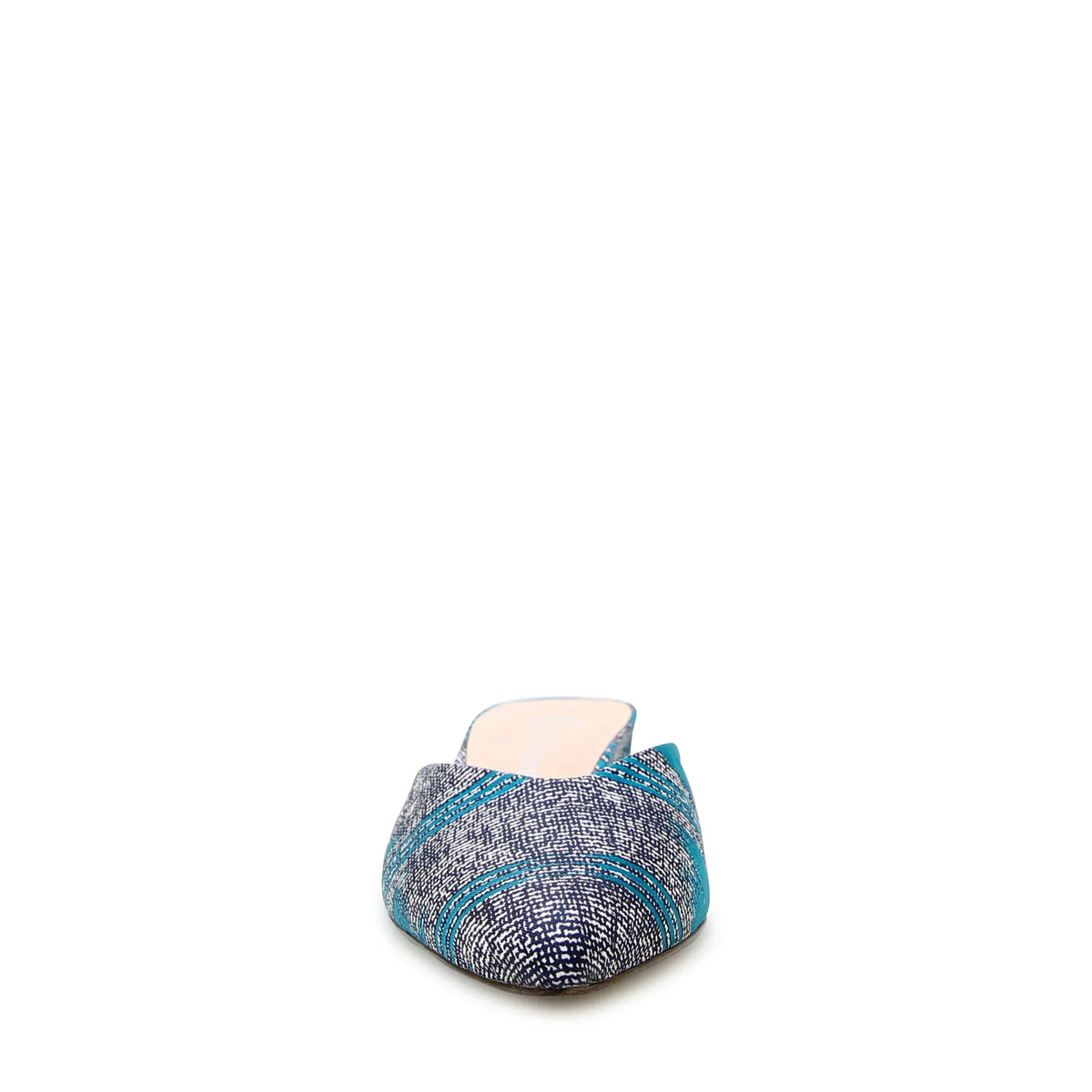 Alterre Tidal Blue V Slide, a comfortable sustainable slide with a bold teal finish and mix-and-match detachable strap design.