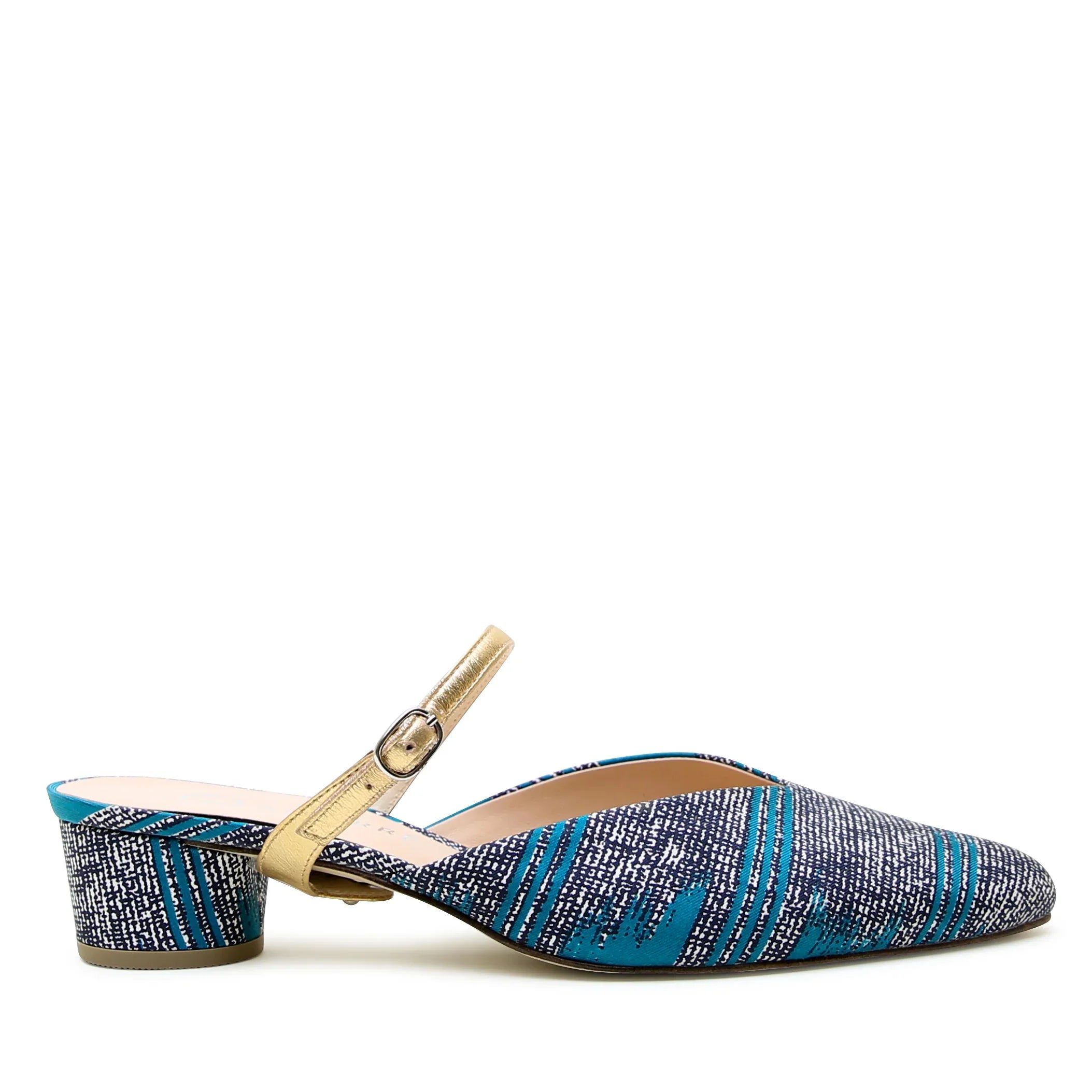 Tidal V Slide + Gold Twiggy Strap