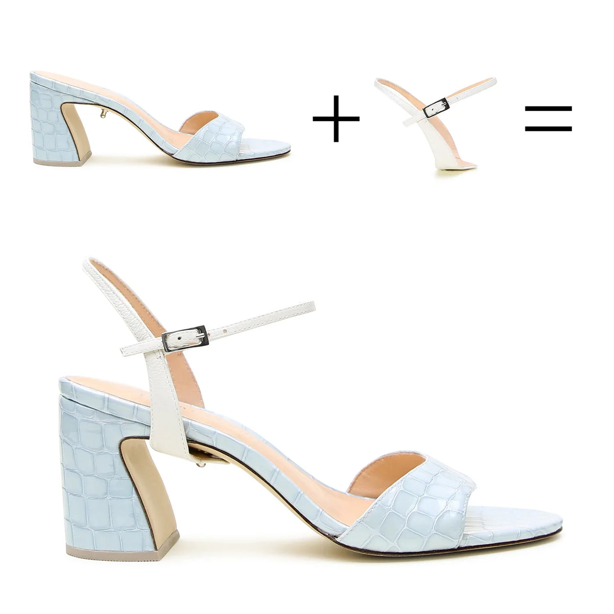 Blue Viper Wave Sandal + White Amal Strap