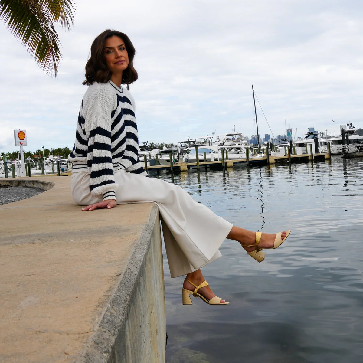 Raffia Wave Sandal Starter Kit by Alterre with subtle sculptural detail and versatile straps for work and occasion wear.
