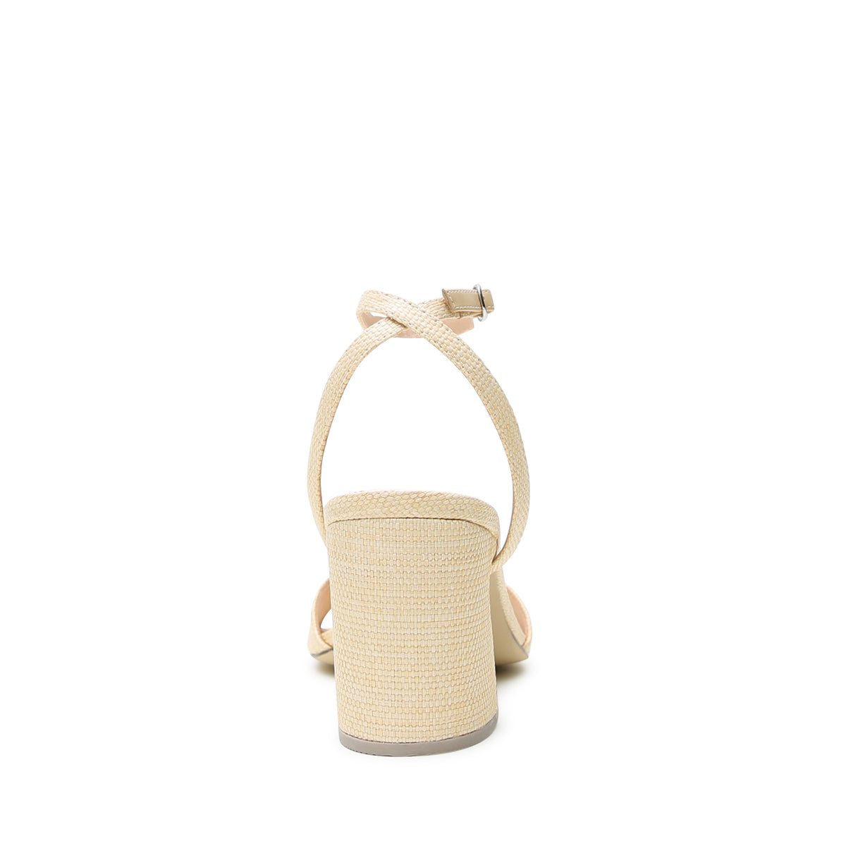 Alterre shoe strap in raffia inspired by Marilyn Monroe and shown with Raffia Wave Sandal sold separately.