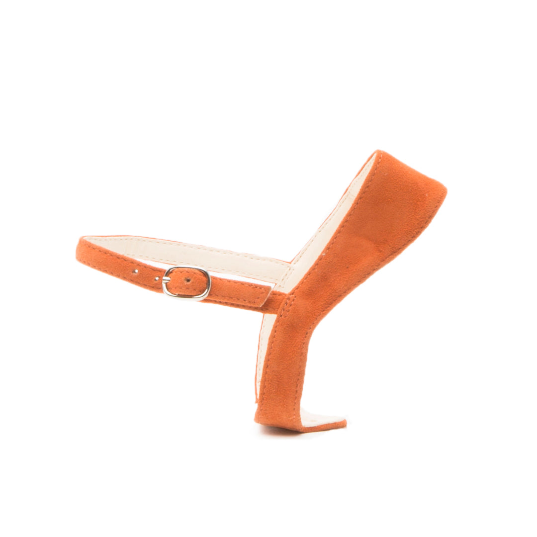 Elsie in Orange Suede Customized Shoe Straps | Alterre Interchangeable Shoes - Sustainable Footwear & Ethical Shoes