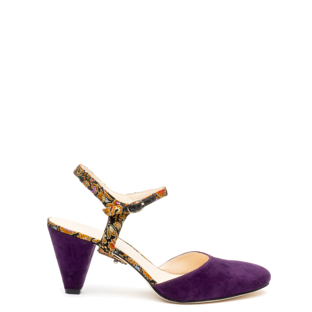 Jackie in Silk Floral Custom Shoe Straps | Alterre Make A Shoe - Sustainable Shoes & Ethical Footwear