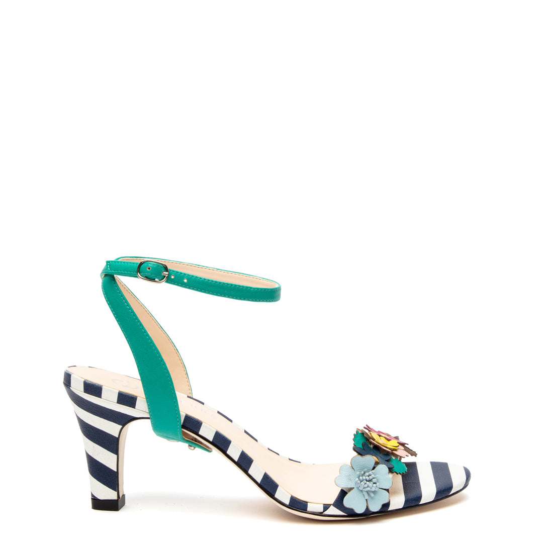 Marilyn in Teal Personalized Womens Shoe Straps | Alterre Create Your Own Shoe - Sustainable Shoe Brand & Ethical Footwear Company