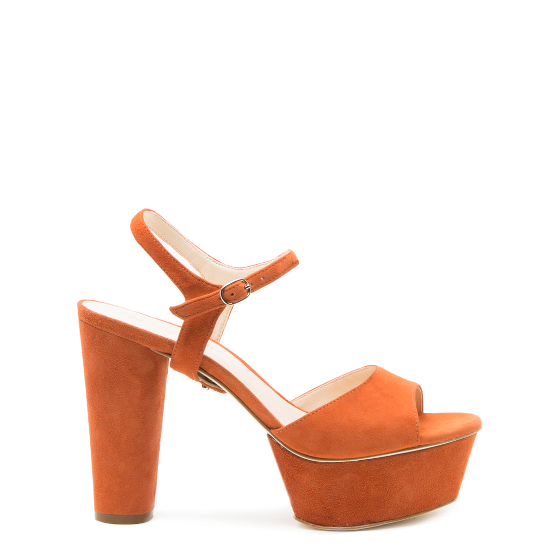 Orange Suede Platform + Jackie Customized Platforms | Alterre Interchangeable Platforms - Sustainable Footwear & Ethical Shoes