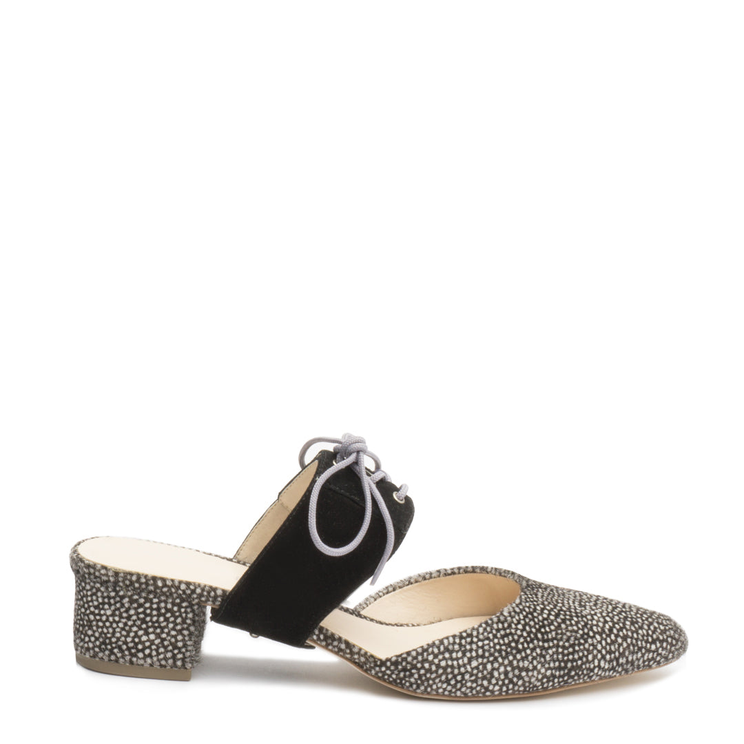 Tilda in Black Suede Custom Shoe Straps | Alterre Make A Shoe - Sustainable Shoes & Ethical Footwear