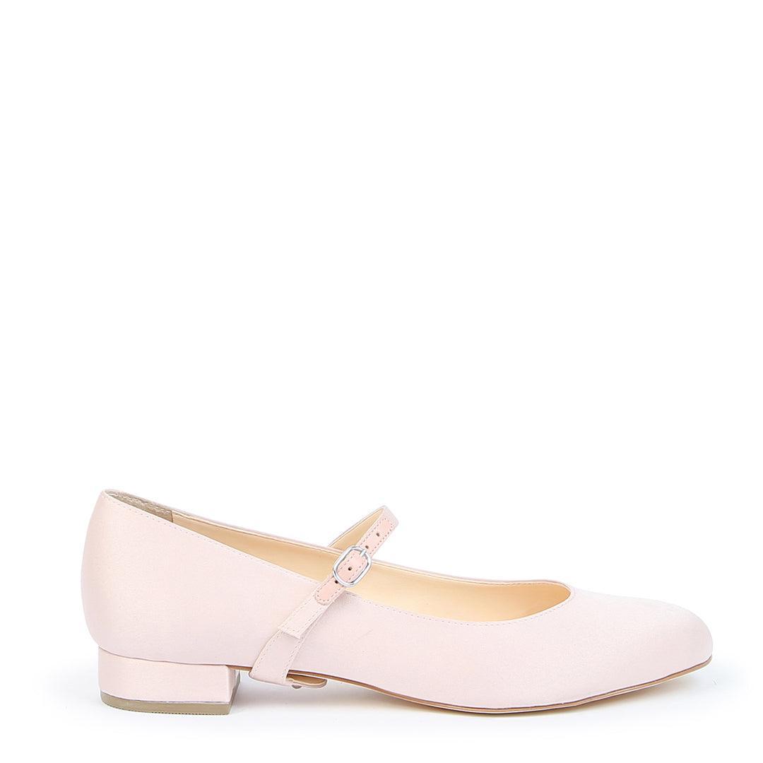Satin Ballet Flat + Twiggy Strap