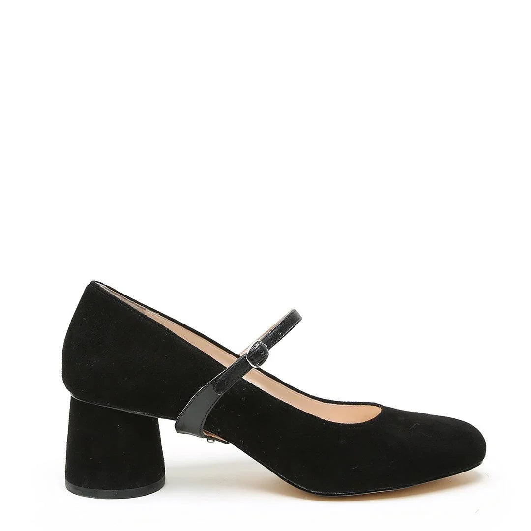 Suede Ballet Pump + Twiggy Strap