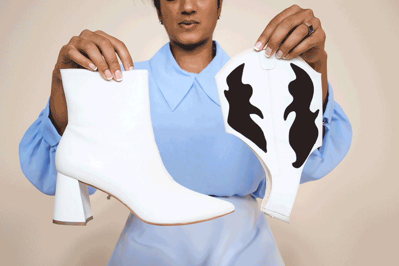 White Boot Oakley Strap Alterre Interchangeable Boots