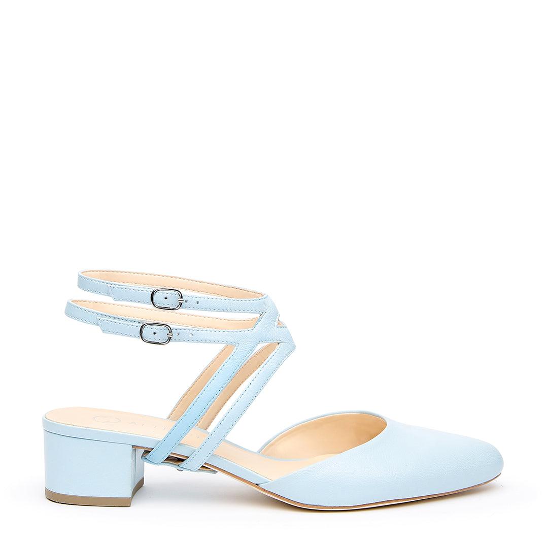 Agate Blue Slide + Agate Blue Lozen Customized Slide Sandals | Alterre Interchangeable Slides - Sustainable Footwear & Ethical Shoes