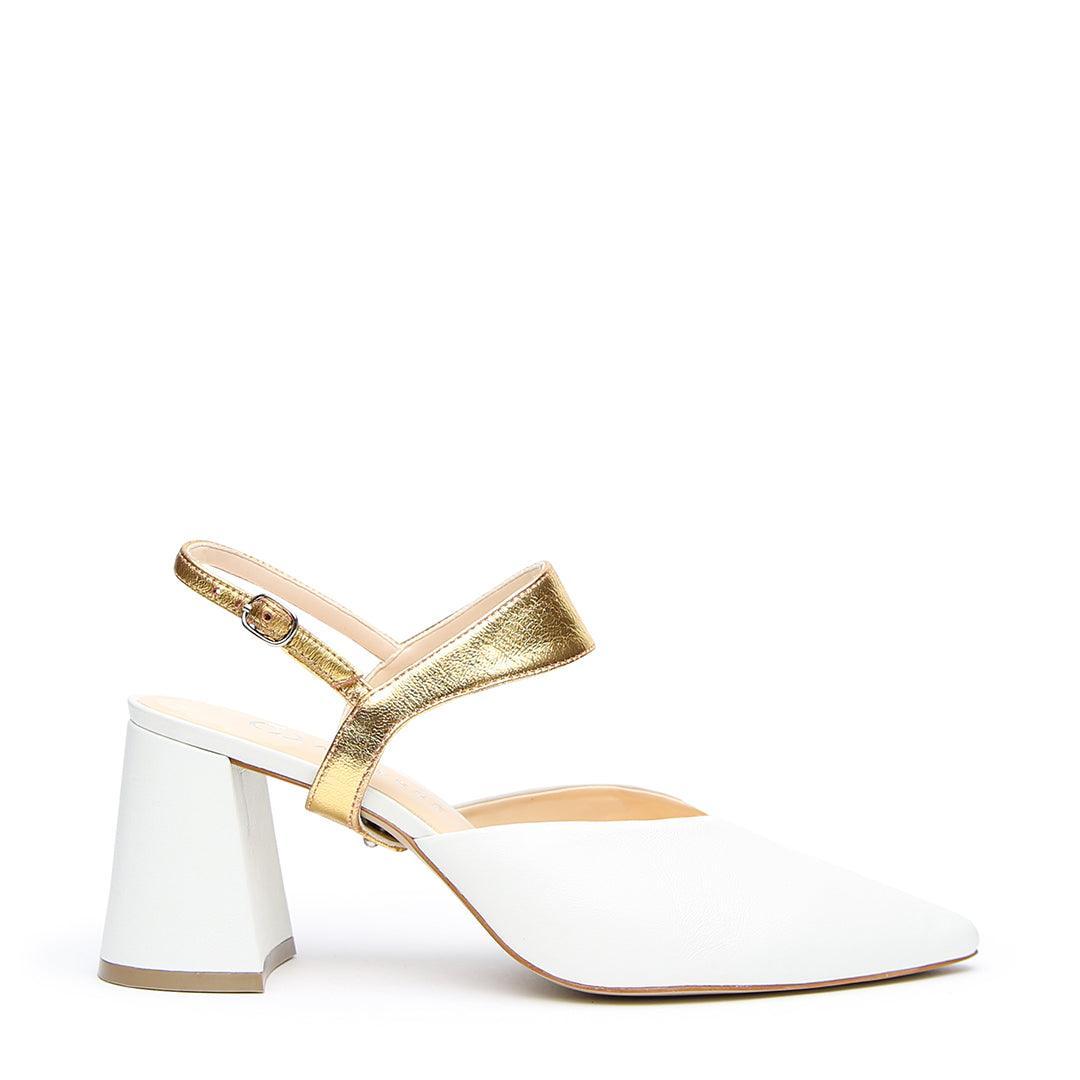 V Mule + Gold Elsie Strap