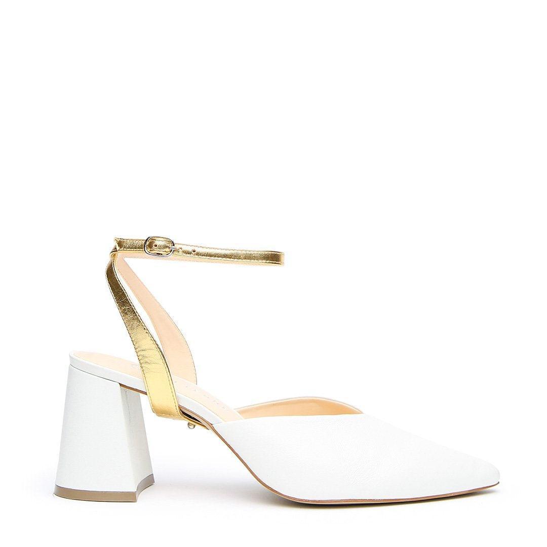 V Mule + Gold Marilyn Strap